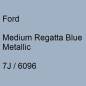 Preview: Ford, Medium Regatta Blue Metallic, 7J / 6096.